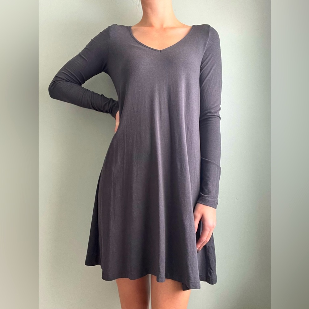 Express Tee Shirt Dress | Dark Gray | Size Small
